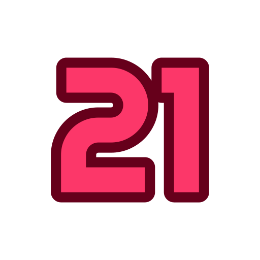 21 Icône gratuit 21 Icône gratuit