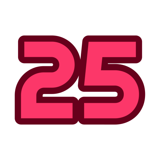 25 grátis ícone 25 grátis ícone