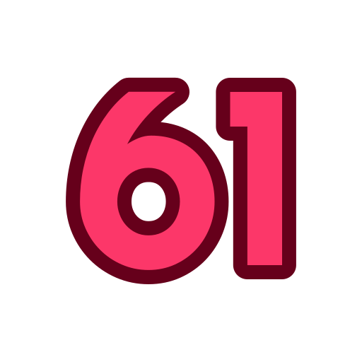 61 Icône gratuit 61 Icône gratuit