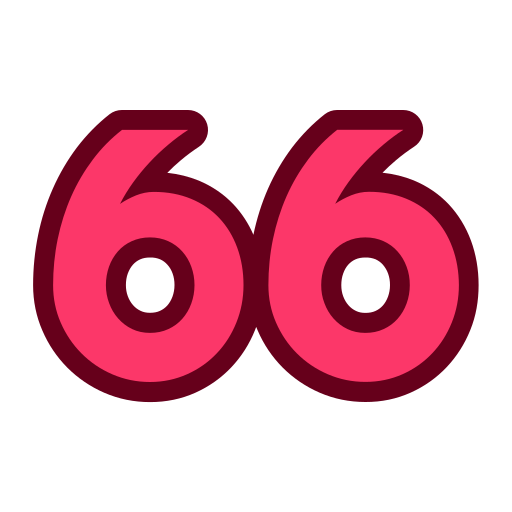 66 Icône gratuit 66 Icône gratuit