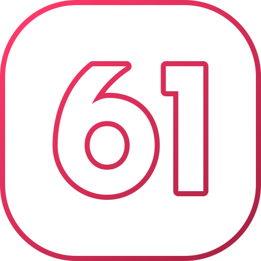 61 Icône gratuit 61 Icône gratuit