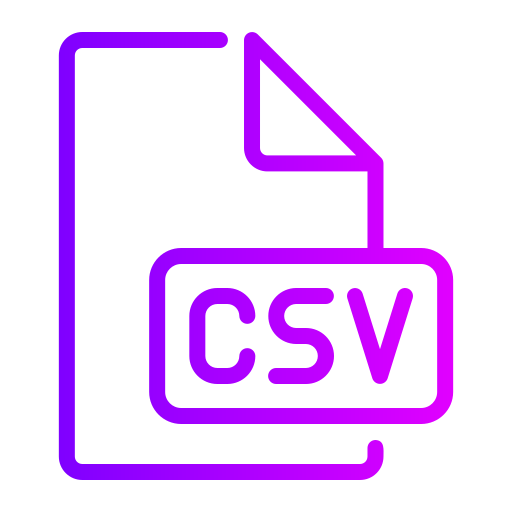 csv icono gratis