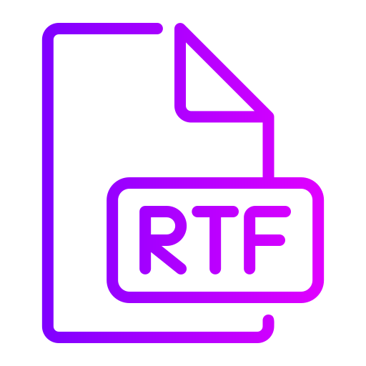 Rtf Generic gradient outline icon