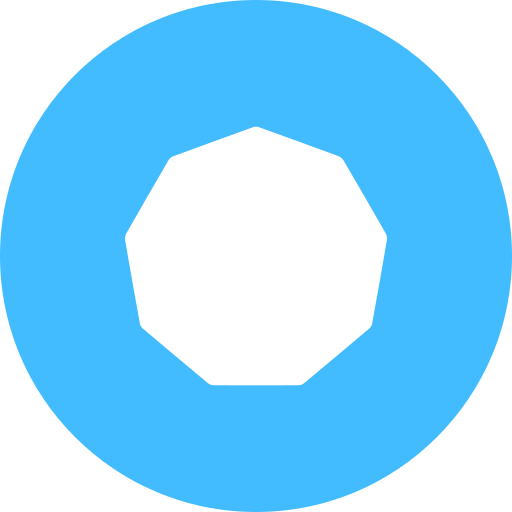 Nonagon Generic color fill icon