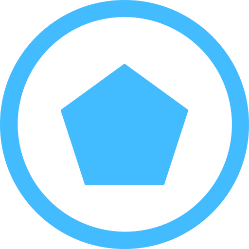 Pentagon Generic color fill icon