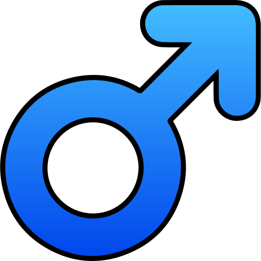 Male Generic gradient lineal-color icon