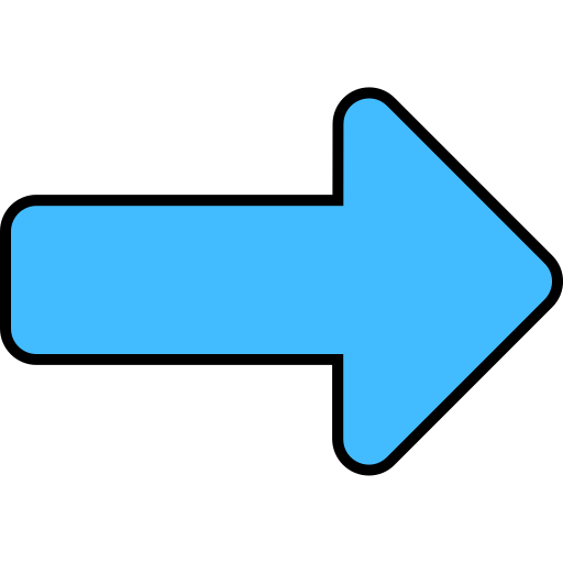 flecha correcta icono gratis