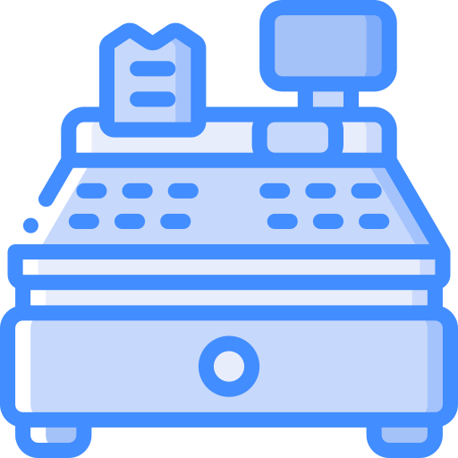 caja registradora icono gratis