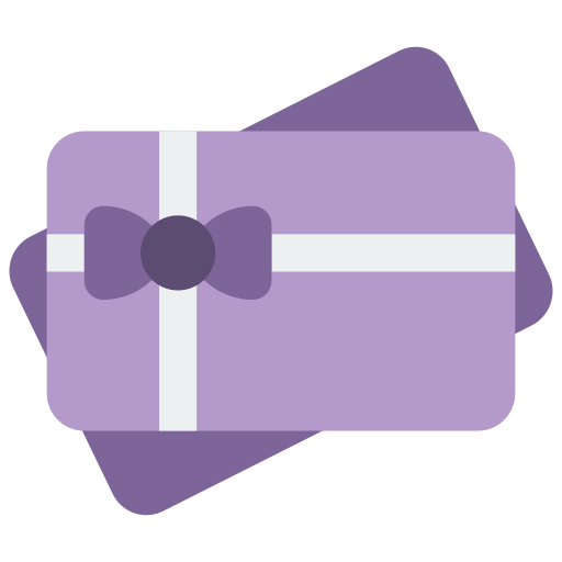 tarjeta de regalo icono gratis