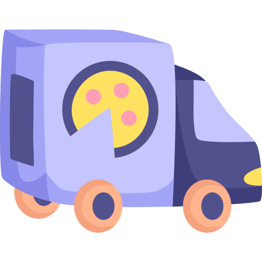 camión de reparto icono gratis