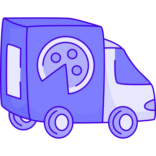 camión de reparto icono gratis