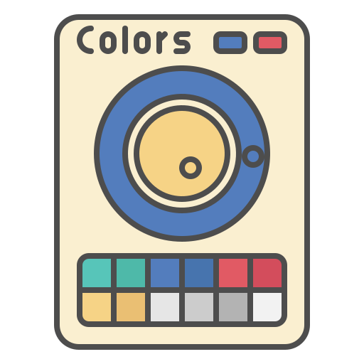 paleta de color icono gratis