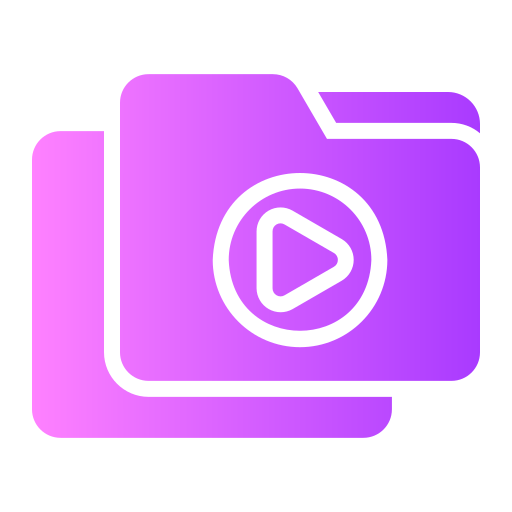 carpeta de videos icono gratis