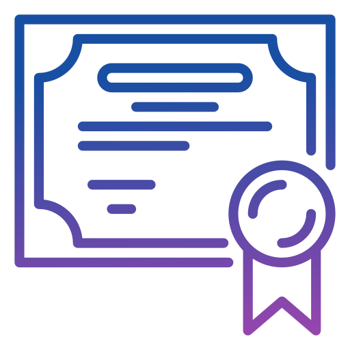 certificado icono gratis