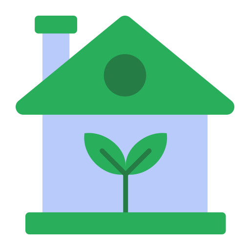Eco home free icon Eco home free icon