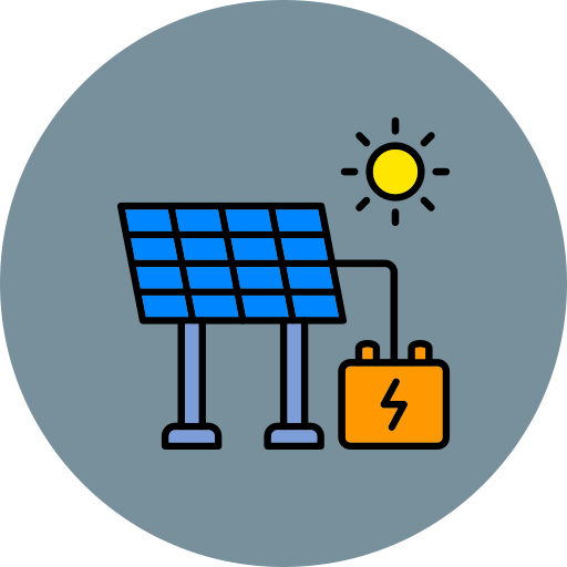 energía solar icono gratis