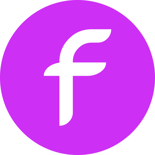 Letter f Generic color fill icon