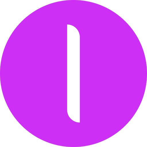 Letter l Generic color fill icon