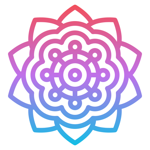 Mandala Iconixar Gradient icon