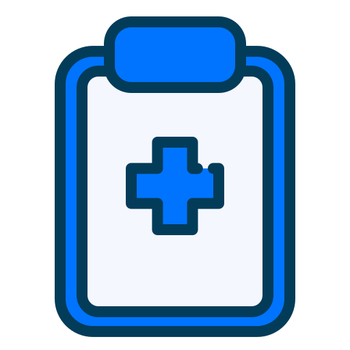 informe médico icono gratis