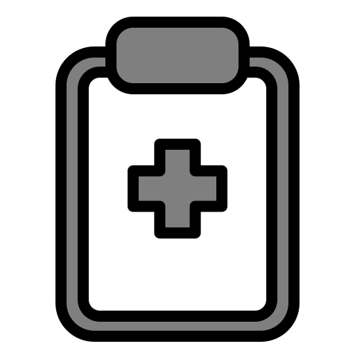 informe médico icono gratis