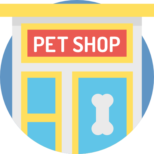 la tienda de animales icono gratis