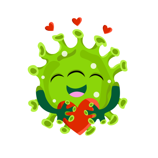 Virus free sticker Virus free sticker