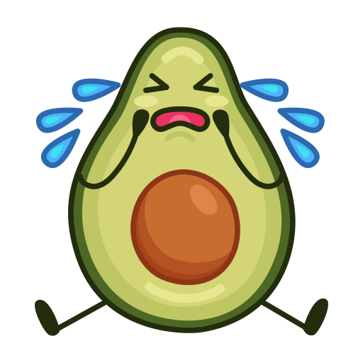 aguacate gratis sticker