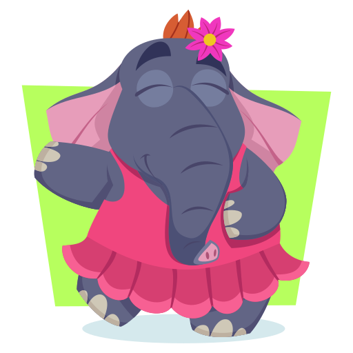 elefante gratis sticker