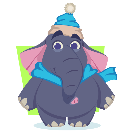 elefante gratis sticker