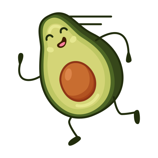 aguacate gratis sticker