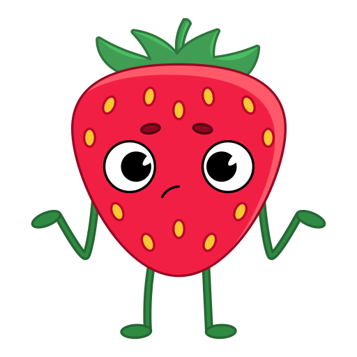 Strawberry free sticker Strawberry free sticker