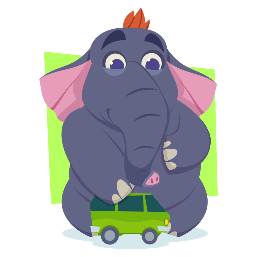 elefante gratis sticker