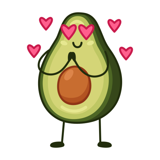 aguacate gratis sticker