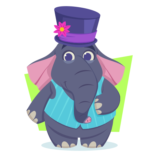 elefante gratis sticker