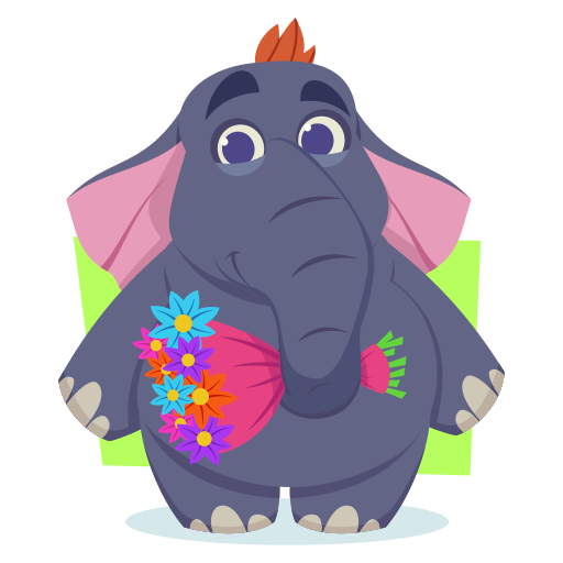 elefante gratis sticker