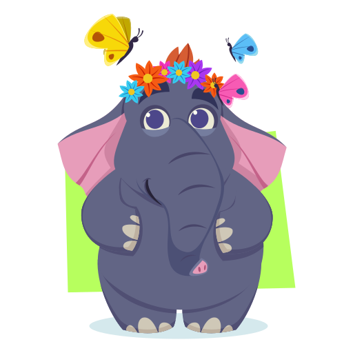 elefante gratis sticker