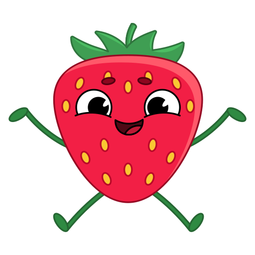 Strawberry Stickers - Free food and restaurant Stickers