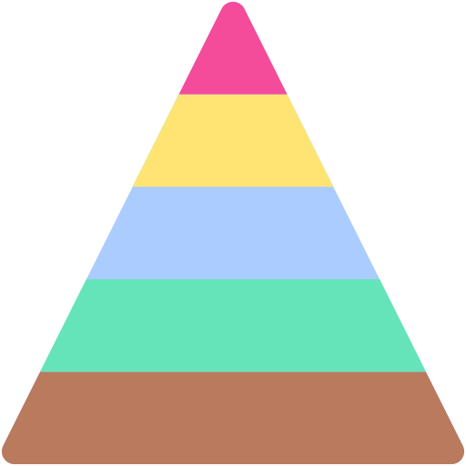 Pyramid Generic color fill icon