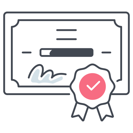 certificado icono gratis