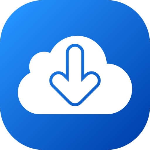 descarga en la nube icono gratis