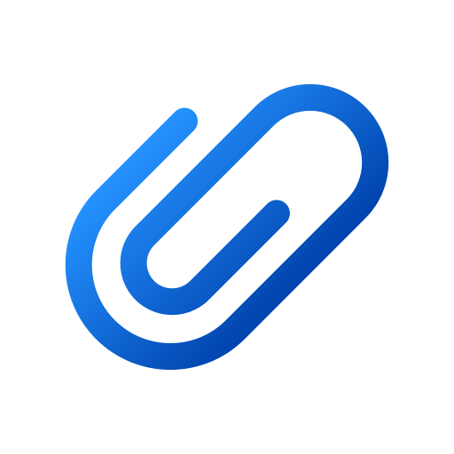 Paperclip Generic Gradient Fill Icon