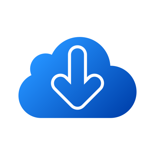 descarga en la nube icono gratis