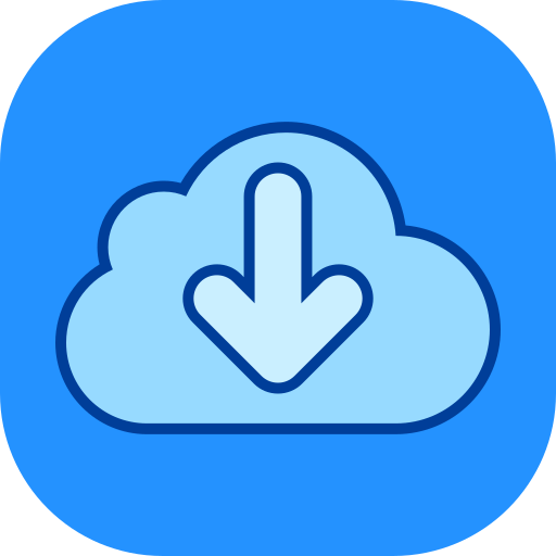 descarga en la nube icono gratis