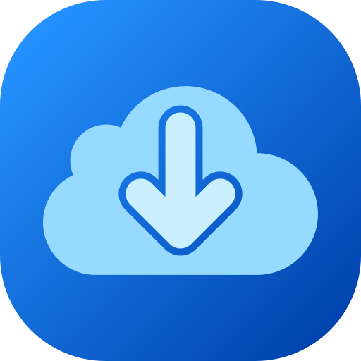 descarga en la nube icono gratis