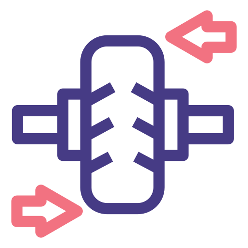 alineación de las ruedas icono gratis