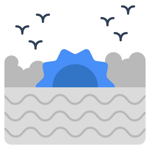 puesta de sol icono gratis