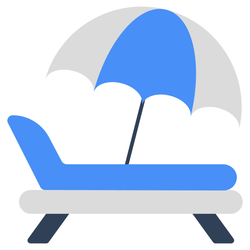 cama solar icono gratis