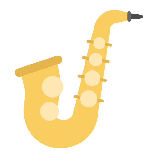 saxofón icono gratis