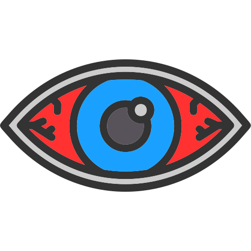 Red eyes Generic color lineal-color icon